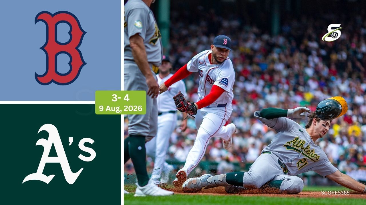 Athletics vs Boston Red Sox Match Player Stats Complete Player Statistics