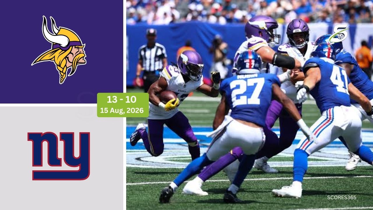 Minnesota Vikings vs New York Giants Final Score, Highlights August 15, 2026