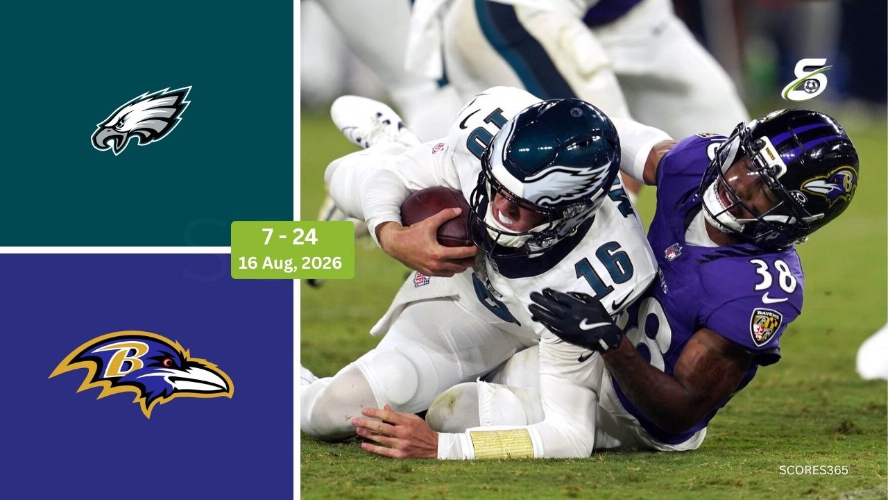 Philadelphia Eagles vs Baltimore Ravens Final Score, Highlights August 16, 2026