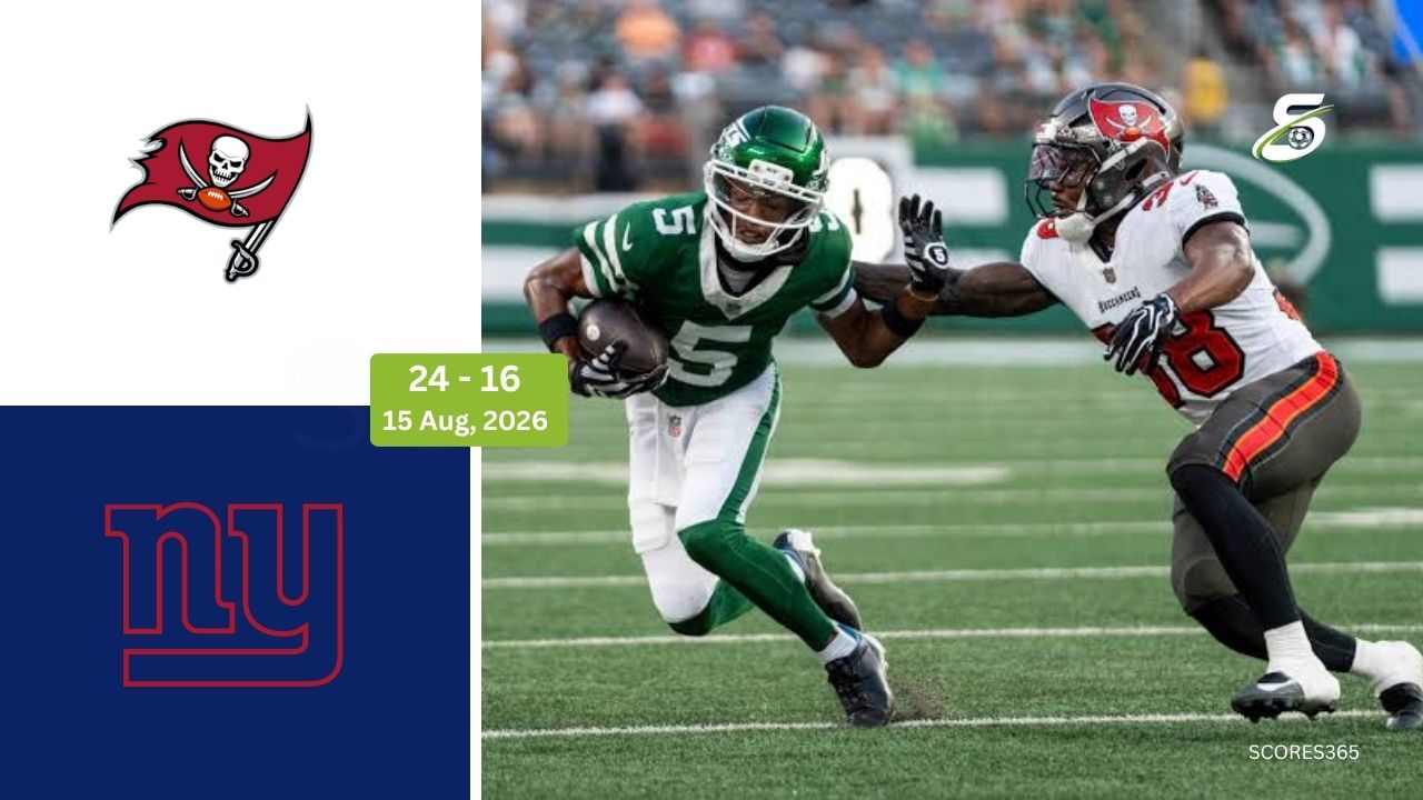 Tampa Bay Buccaneers vs New York Jets Score, Result, Highlights August 15, 2026