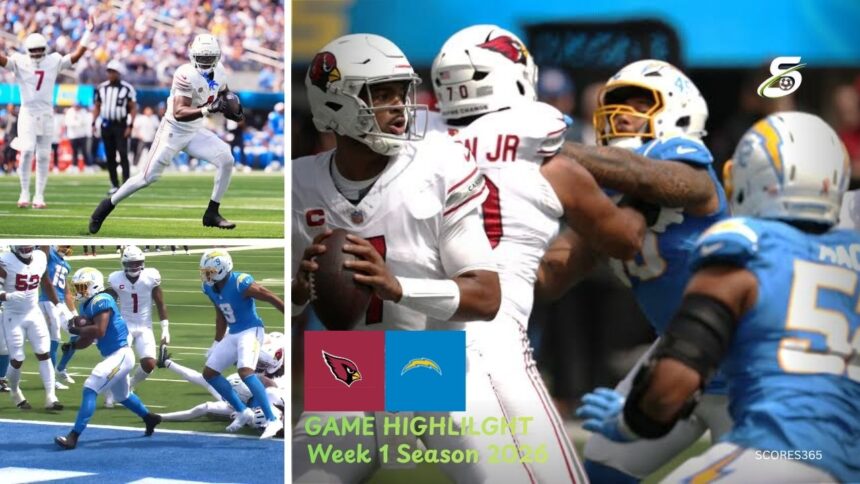 Arizona Cardinals vs Los Angeles Chargers Match Player Stats