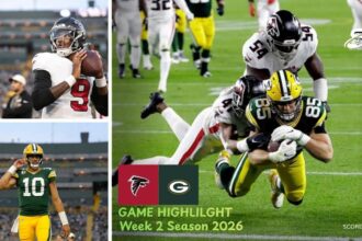 Atlanta Falcons vs Green Bay Packers Match Player Stats