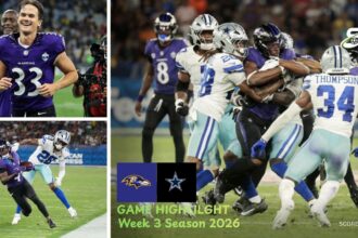 Baltimore Ravens vs Dallas Cowboys Match Player Stats