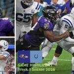 Baltimore Ravens vs Indianapolis Colts Match Player Stats