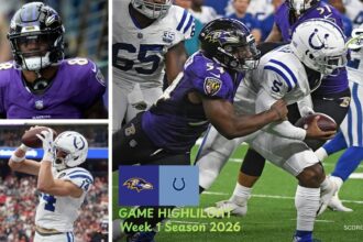 Baltimore Ravens vs Indianapolis Colts Match Player Stats