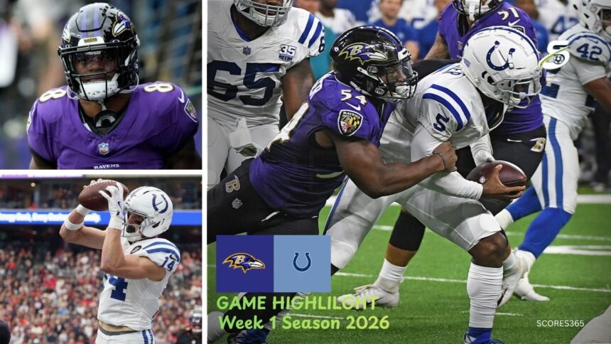 Baltimore Ravens vs Indianapolis Colts Match Player Stats