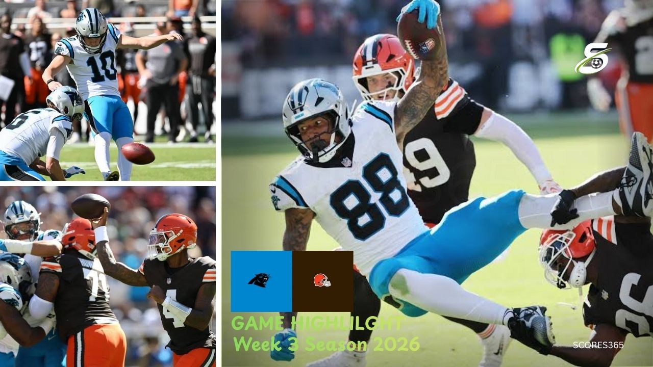 Carolina Panthers vs Cleveland Browns Match Player Stats