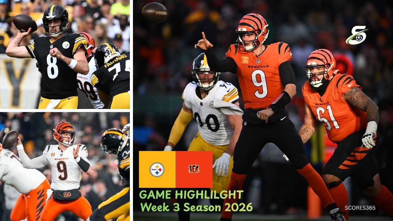 Cincinnati Bengals vs Pittsburgh Steelers Match Player Stats