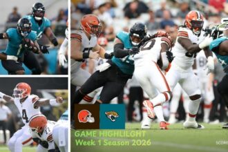 Cleveland Browns vs Jacksonville Jaguars Match Player Stats