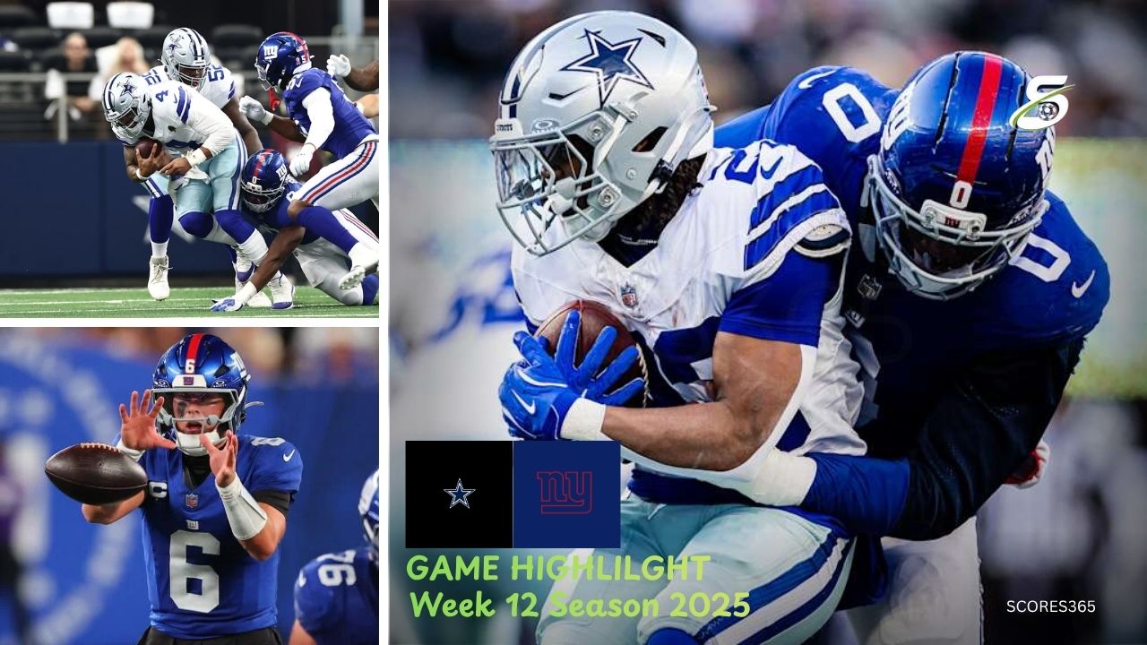 Dallas Cowboys vs New York Giants Match Player Stats