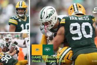 Green Bay Packers vs New York Jets Match Player Stats