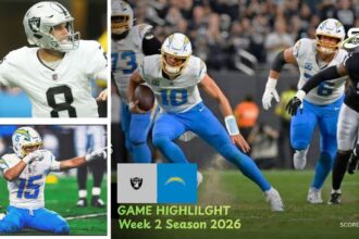 Las Vegas Raiders vs Los Angeles Chargers Match Player Stats