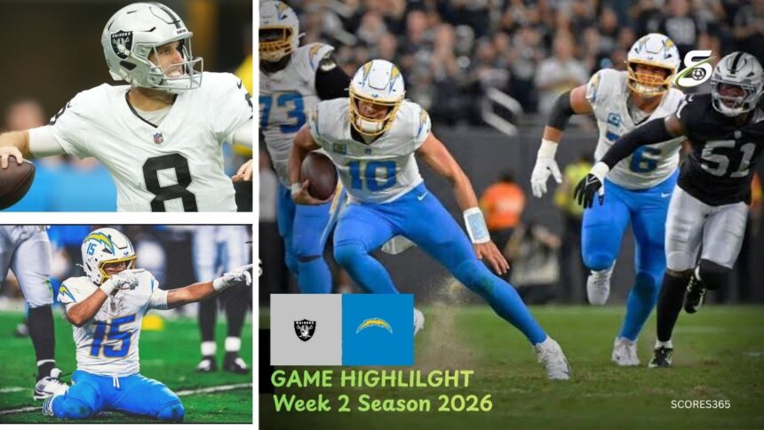 Las Vegas Raiders vs Los Angeles Chargers Match Player Stats