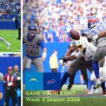 Los Angeles Chargers vs Buffalo Bills Match Player Stats