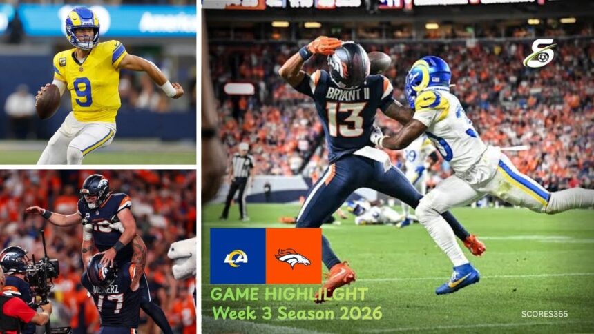 Los Angeles Rams vs Denver Broncos Match Player Stats