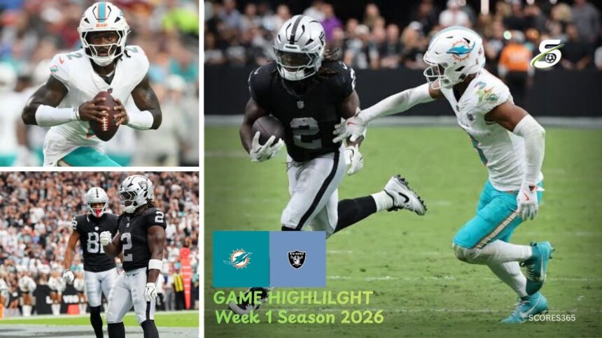 Miami Dolphins vs Las Vegas Raiders Match Player Stats