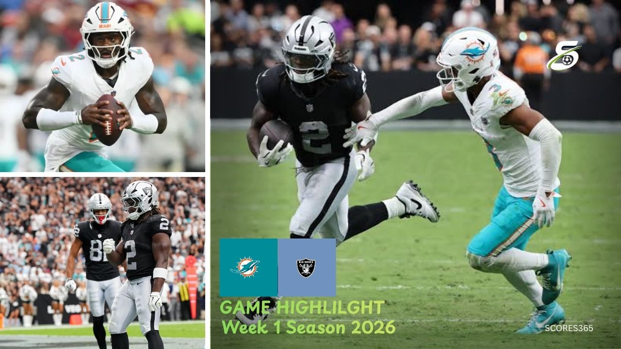 Miami Dolphins vs Las Vegas Raiders Match Player Stats