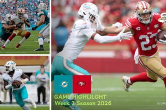 Miami Dolphins vs San Francisco 49ers Match Player Stats