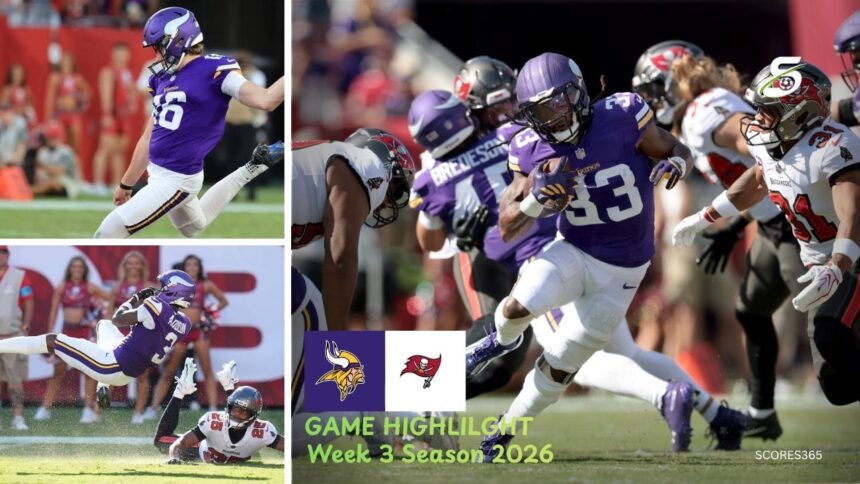 Minnesota Vikings vs Tampa Bay Buccaneers Match Player Stats