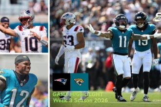 New England Patriots vs Jacksonville Jaguars Match Player Stats
