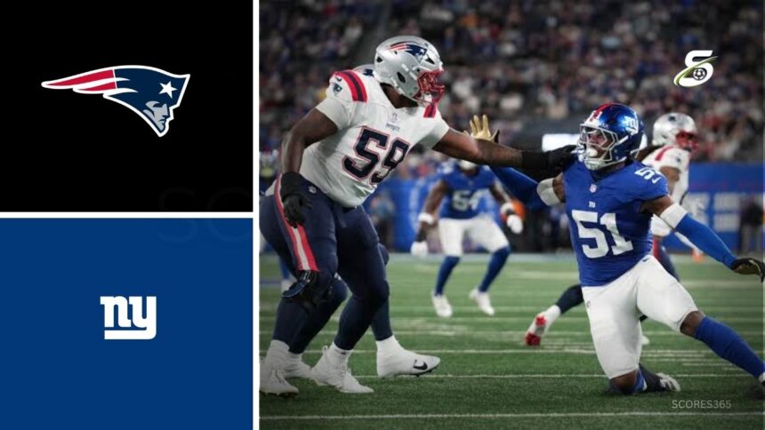 New England Patriots vs New York Giants Match Player Stats