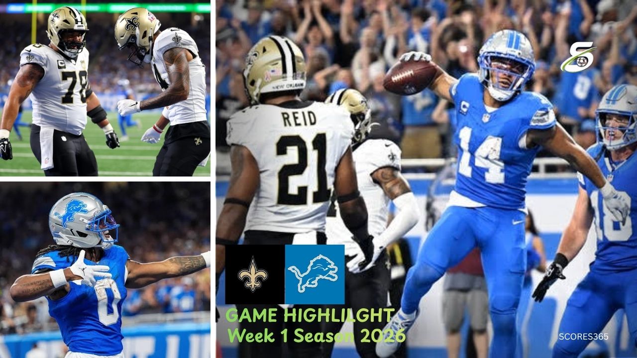 New Orleans Saints vs Detroit Lions Match Player Stats