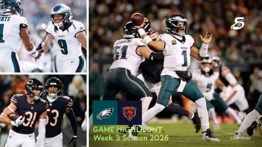 Philadelphia Eagles vs Chicago Bears Match Player Stats