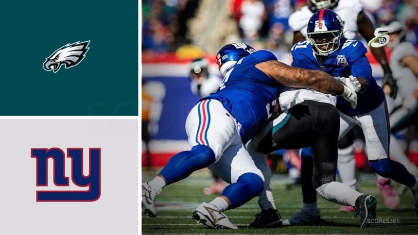 Philadelphia Eagles vs New York Giants Player Stats