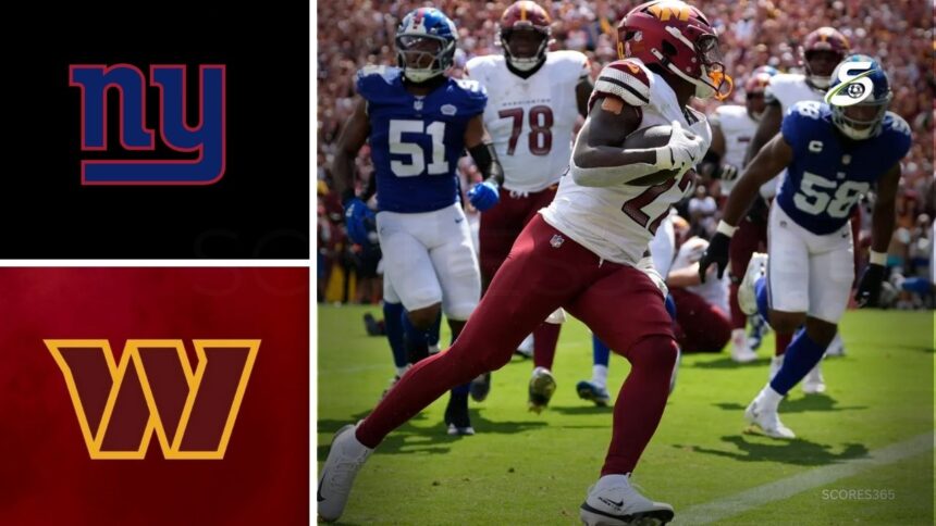 New York Giants vs Washington Commanders Match Player Stats