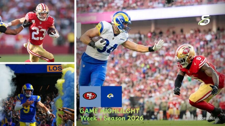 San Francisco 49ers vs Los Angeles Rams Match Player Stats