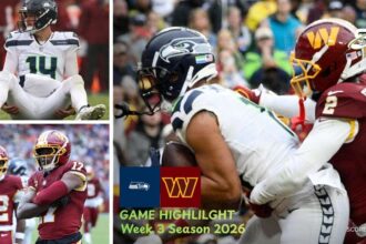 Seattle Seahawks vs Washington Commanders Match Player Stats