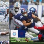 Tennessee Titans vs New York Giants Match Player Stats