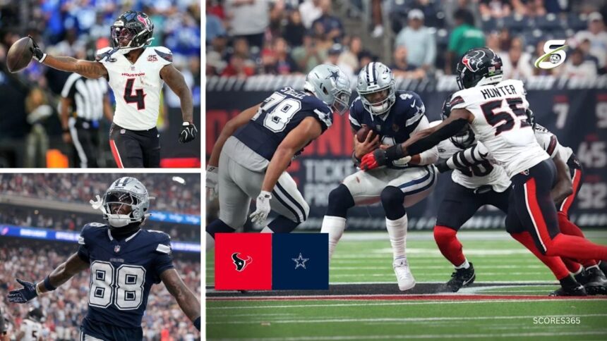 Dallas Cowboys vs Houston Texans Match Player Stats