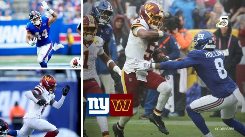 New York Giants vs Washington Commanders Match Player Stats